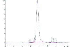 The purity of Cynomolgus TIM4 is greater than 95 % as determined by SEC-HPLC.
