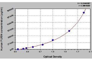 Typical standard curve (FURIN Kit ELISA)