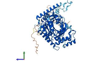 AlphaFold protein structure predicition of Human Recombinant SPTLC3 Protein, UniprotID Q9NUV7