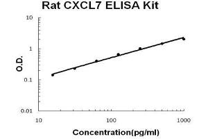 Rat CXCL7 PicoKine ELISA Kit standard curve (CXCL7 Kit ELISA)