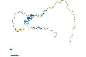 AlphaFold protein structure predicition of Human Recombinant PPP1R1C Protein, UniprotID Q8WVI7
