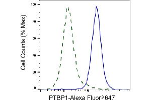 Validation of PTBP1 knockdown using flow cytometry. (Recombinant PTBP1 anticorps)