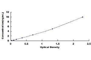Typical standard curve (HAS2 Kit ELISA)