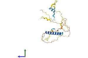 AlphaFold protein structure predicition of Mouse Recombinant Inca1 Protein, UniprotID Q6PKN7