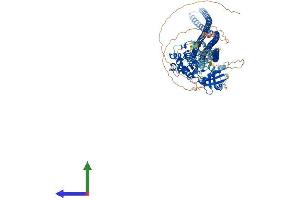 AlphaFold protein structure predicition of Human Recombinant TAOK1 Protein, UniprotID Q7L7X3