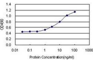 Sandwich ELISA detection sensitivity ranging from 1 ng/mL to 100 ng/mL. (BIRC5 (Humain) Matched Antibody Pair)