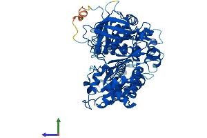 AlphaFold protein structure predicition of Mouse Recombinant Ndor1 Protein, UniprotID A2AI05