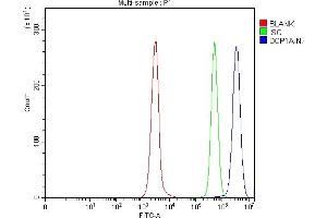 Flow Cytometry analysis of Daudi cells using anti-DCP1A antibody (ABIN7601317).