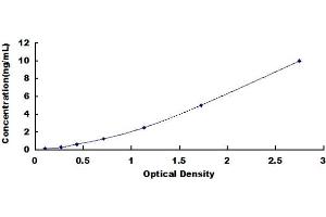 Typical standard curve (BCL2A1 Kit ELISA)