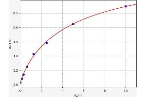 Typical standard curve (MGST1 Kit ELISA)