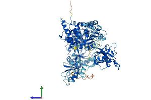 AlphaFold protein structure predicition of Human Recombinant LIG4 Protein, UniprotID P49917