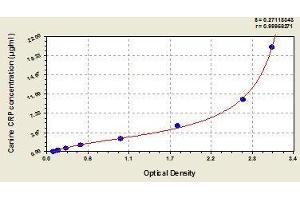 Typical standard curve