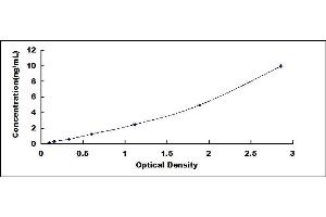 Typical standard curve
