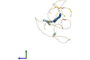 AlphaFold protein structure predicition of Human Recombinant SNPH Protein, UniprotID O15079