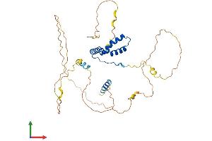 AlphaFold protein structure predicition of Mouse Recombinant Sox7 Protein, UniprotID P40646