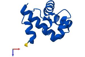 AlphaFold protein structure predicition of Human Recombinant BANF1 Protein, UniprotID O75531