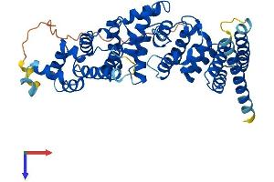 AlphaFold protein structure predicition of Mouse Recombinant Fbxo47 Protein, UniprotID A2A6H3
