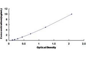 Typical standard curve (Ephrin A5 Kit ELISA)