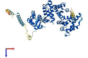 AlphaFold protein structure predicition of Mouse Recombinant Ppp2r3c Protein, UniprotID Q9JK24