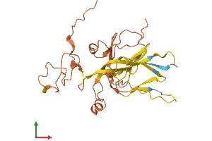 AlphaFold protein structure predicition of Human Recombinant ERVK-5 Protein, UniprotID Q9HDB8