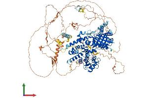 AlphaFold protein structure predicition of Mouse Recombinant Stard8 Protein, UniprotID Q8K031
