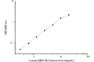 Typical standard curve (GRIN2B Kit ELISA)