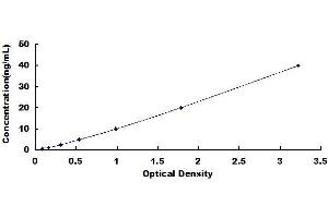 Typical standard curve (TOP2 Kit ELISA)