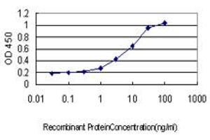 Detection limit for recombinant GST tagged CDH18 is approximately 0.