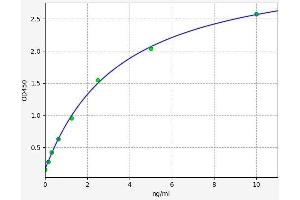 Typical standard curve