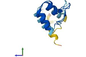 AlphaFold protein structure predicition of Mouse Recombinant Nrarp Protein, UniprotID Q91ZA8