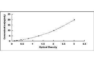 Typical standard curve