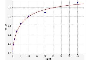 Typical standard curve (Synaptophysin Kit ELISA)