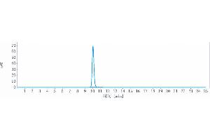 The purity of Anti-IL-1RL1 / ST2 / IL-33R Reference Antibody (astegolimab) is 100 % , determined by SEC-HPLC.