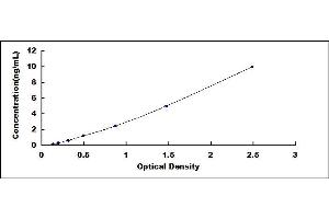 Typical standard curve