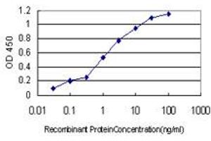 Detection limit for recombinant GST tagged TXNL4A is approximately 0.