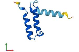 AlphaFold protein structure predicition of Mouse Recombinant Cmc4 Protein, UniprotID Q61908