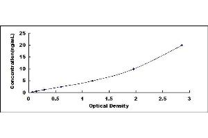 Typical standard curve (ADAMTS9 Kit ELISA)