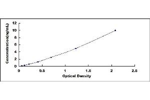 Typical standard curve (GABBR1 Kit ELISA)