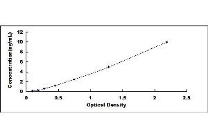 Typical standard curve