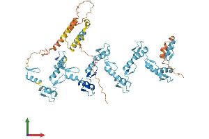 AlphaFold protein structure predicition of Human Recombinant ZNF221 Protein, UniprotID Q9UK13
