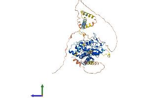 AlphaFold protein structure predicition of Human Recombinant HS6ST2 Protein, UniprotID Q96MM7