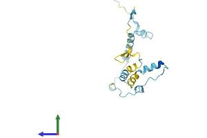 AlphaFold protein structure predicition of Mouse Recombinant Mphosph6 Protein, UniprotID Q9D1Q1
