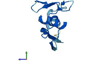 AlphaFold protein structure predicition of Mouse Recombinant Meig1 Protein, UniprotID Q61845