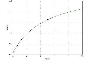 A typical standard curve (SLC14A1 Kit ELISA)