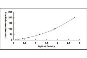 Typical standard curve (GSTM3 Kit ELISA)