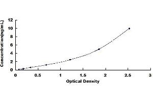 Typical standard curve (MITF Kit ELISA)