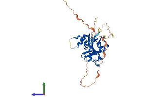AlphaFold protein structure predicition of Mouse Recombinant Mpg Protein, UniprotID Q04841