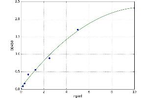 A typical standard curve (CDKN3 Kit ELISA)