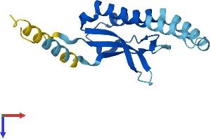 AlphaFold protein structure predicition of Human Recombinant CHIC2 Protein, UniprotID Q9UKJ5