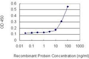 Detection limit for recombinant GST tagged GJB2 is 3 ng/ml as a capture antibody. (GJB2 anticorps  (AA 1-226))